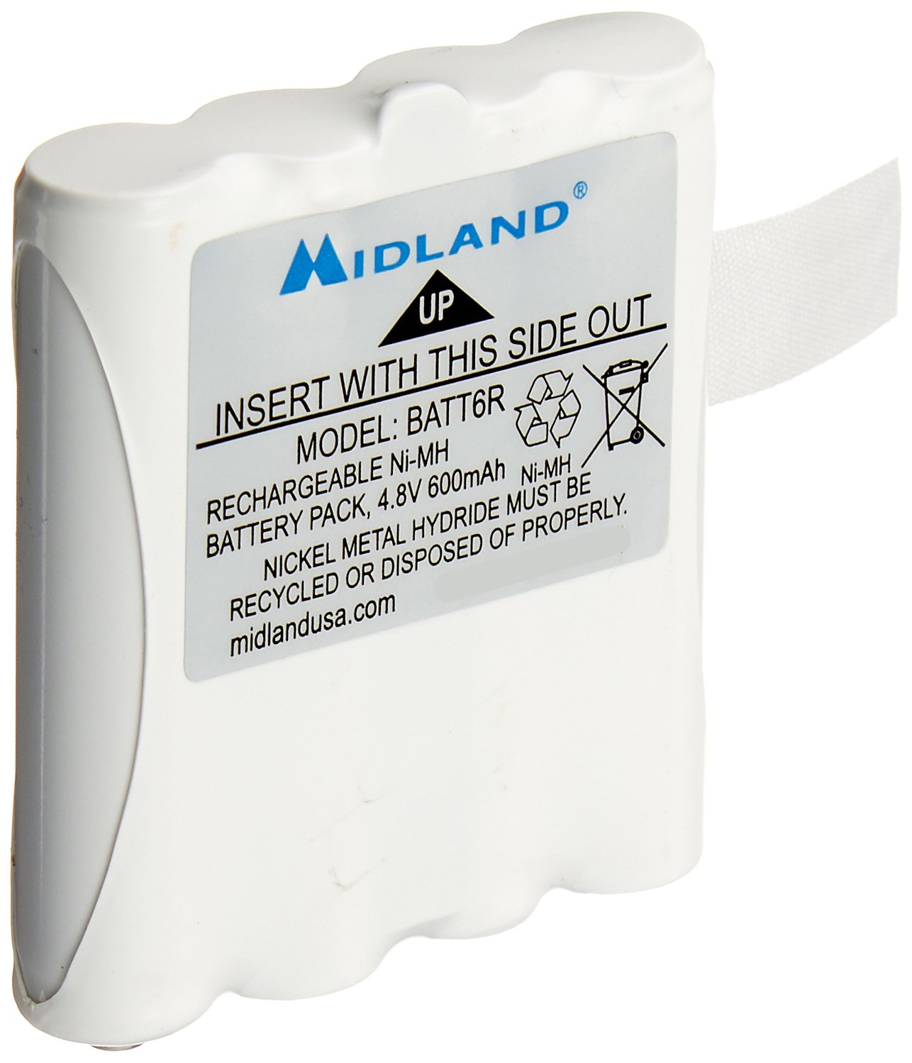 Midland � Avp8 Rechargeable Battery Packs For Midland � Nickel Metal Hydride Battery Packs For Lxt Series Gmrs Radios � Pair